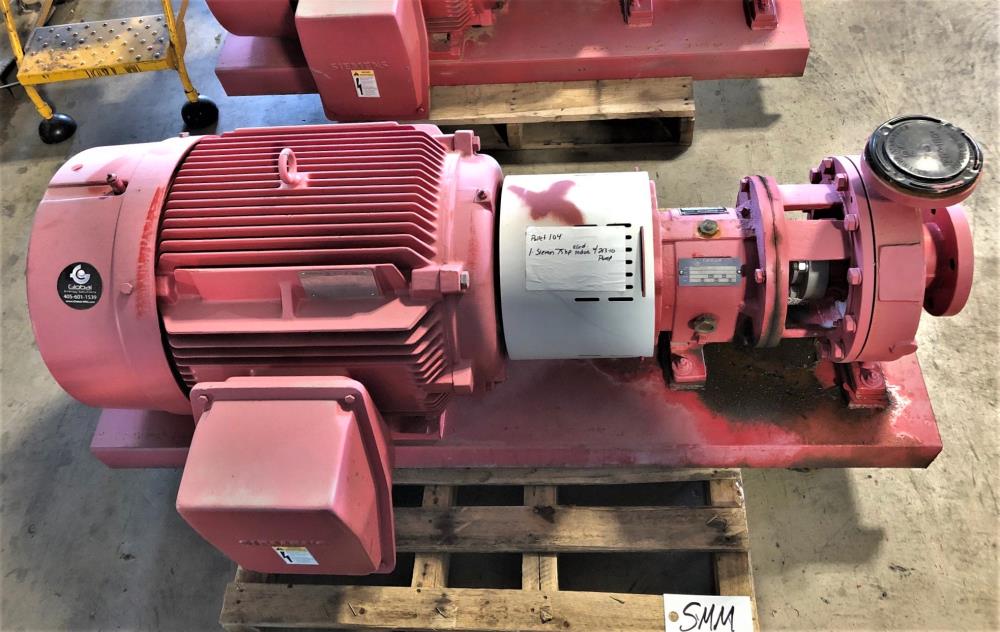 Curflo Centrifugal Pump #CFGTPC2X3-10-71, MTX 2" x 3"-10, WCB w/ 75HP Motor